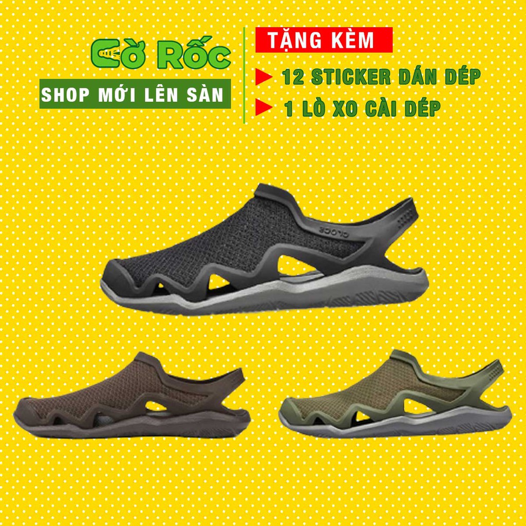 dép cross khủng long unisex busy LƯƠI bít đầu dạng full 4 màu đủ size từ 35 đến size 44