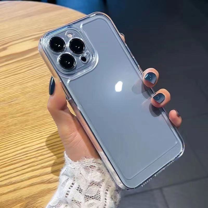 Ốp Điện Thoại TPU Mềm Trong Suốt Chống Sốc Sang Trọng Cho iPhone 14 Pro Max 13 Pro i12 11 Pro Max XR XS Max i7 8 Plus