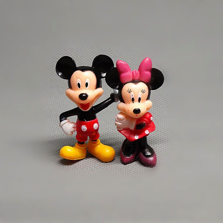 Mô Hình Đồ Chơi Chuột Mickey Minnie Vịt Donald Trang Trí Bánh Kem