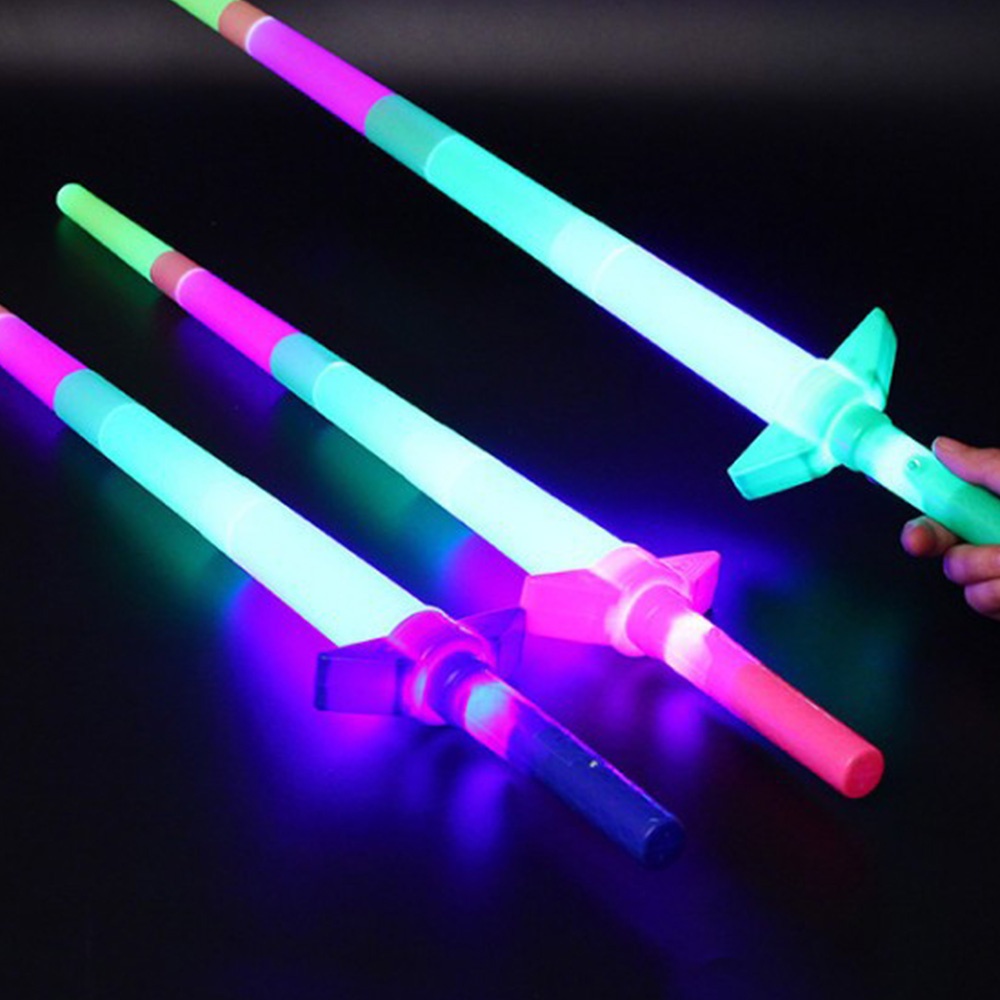 Thanh Kiếm Đồ Chơi 4 Khớp Có Đèn LED Phát Sáng 67cm Cho Trẻ Em Màu Sắc Ngẫu Nhiên