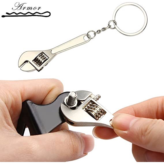 Móc Chìa Khóa Hình Cờ Lê Mini Đa Năng Bằng Hợp Kim Kẽm