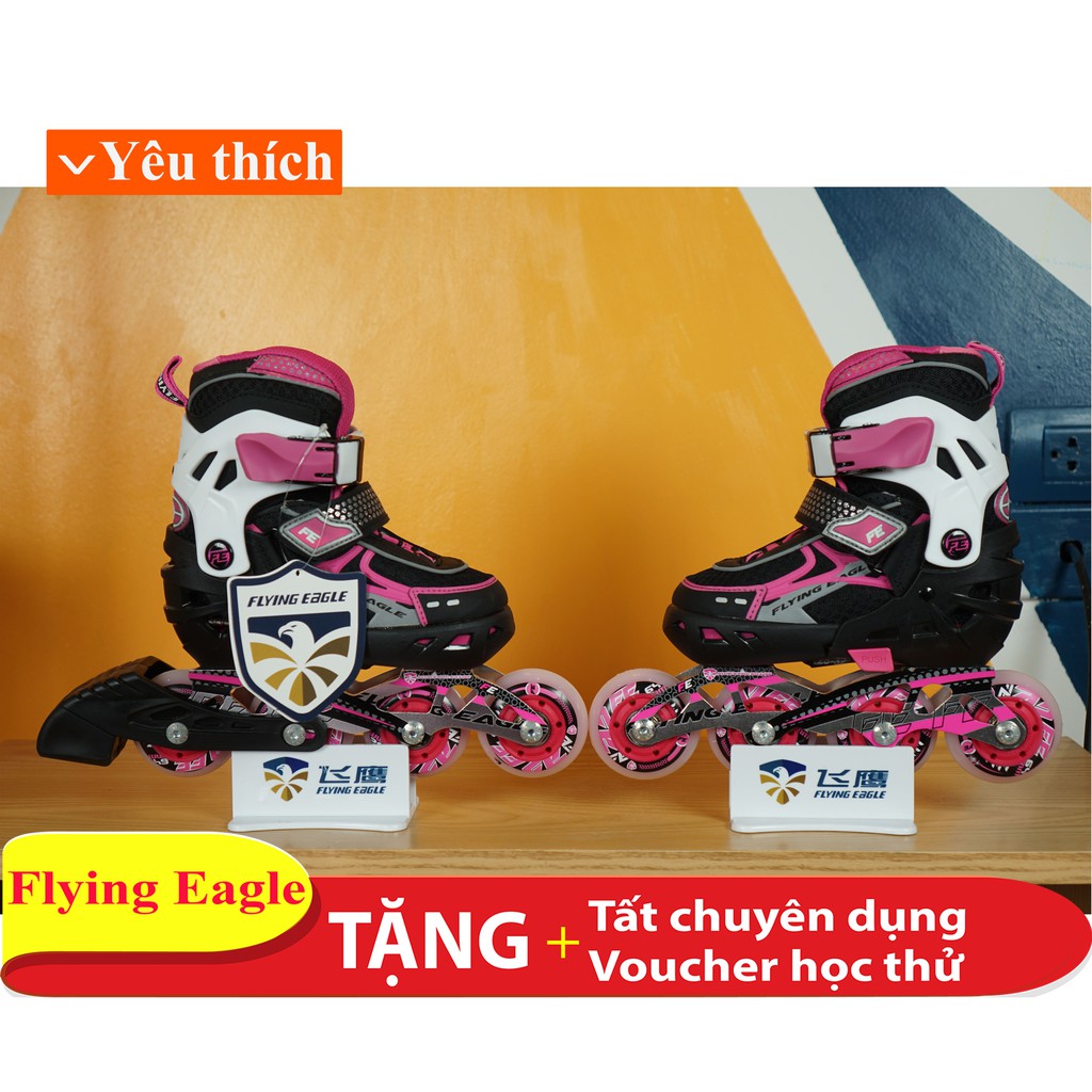 Hình ảnh thật Giày patin Flying Eagle V5 cam LH:0856743565