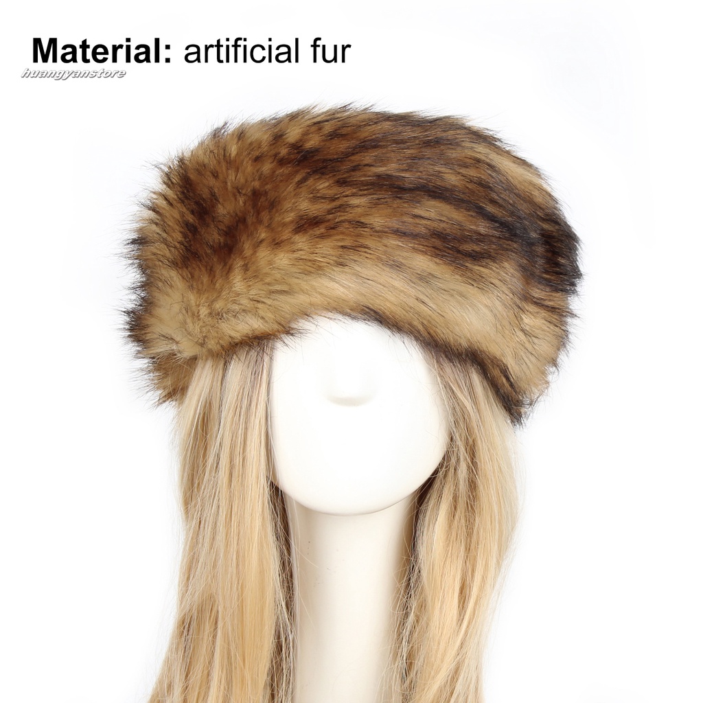 HY| Mũ trùm đầu phối lông mềm mại thân thiện với làn da thời thượng cho nữ