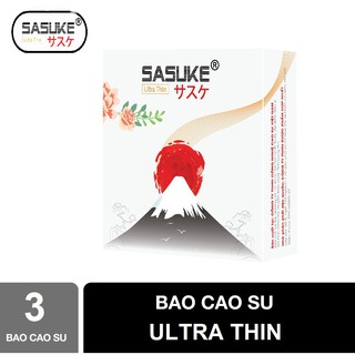 Bao Cao Su Siêu Mỏng Sasuke Ultra Thin 0.02mm ( Hộp 3 Chiếc )