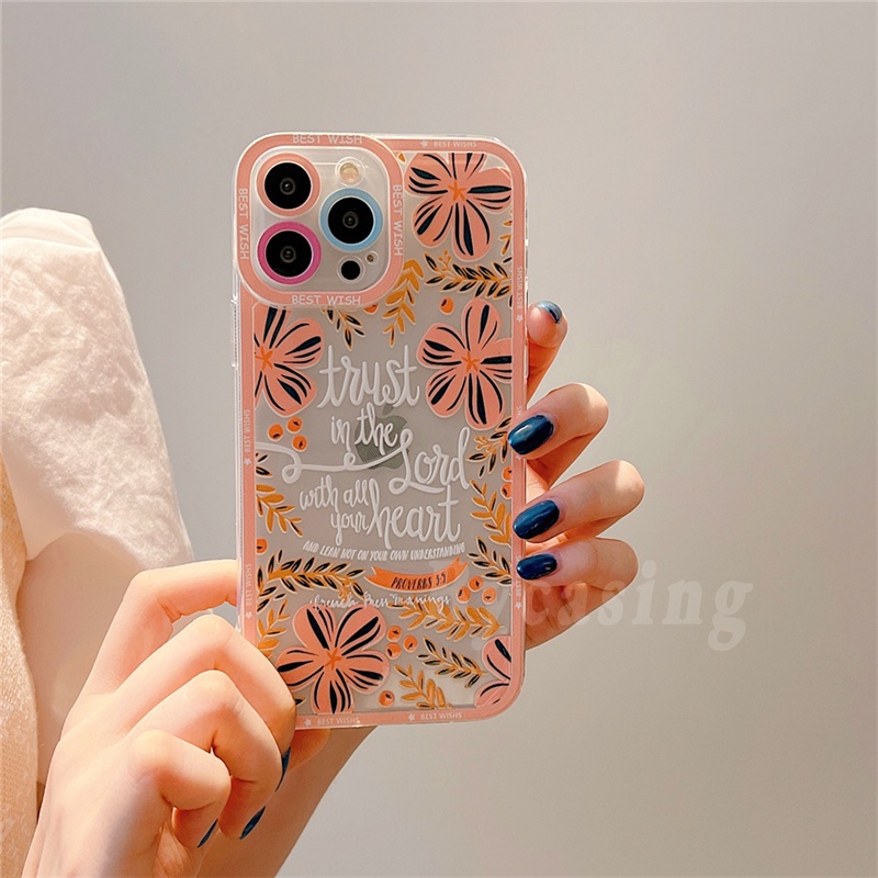 Ốp Điện Thoại Hình Hoa Cho OPPO A16 A15 A54 A94 A53 A15 A15S A52 A92 A5S A3S A5 A9 A7 A12E A31 F11 F9 A1K Reno 5 5F 4 2F