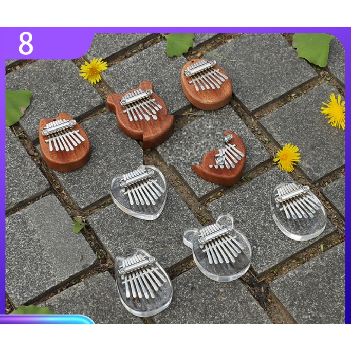 Đàn kalimba 8 phím gỗ và pha lê Tonic Kalimba