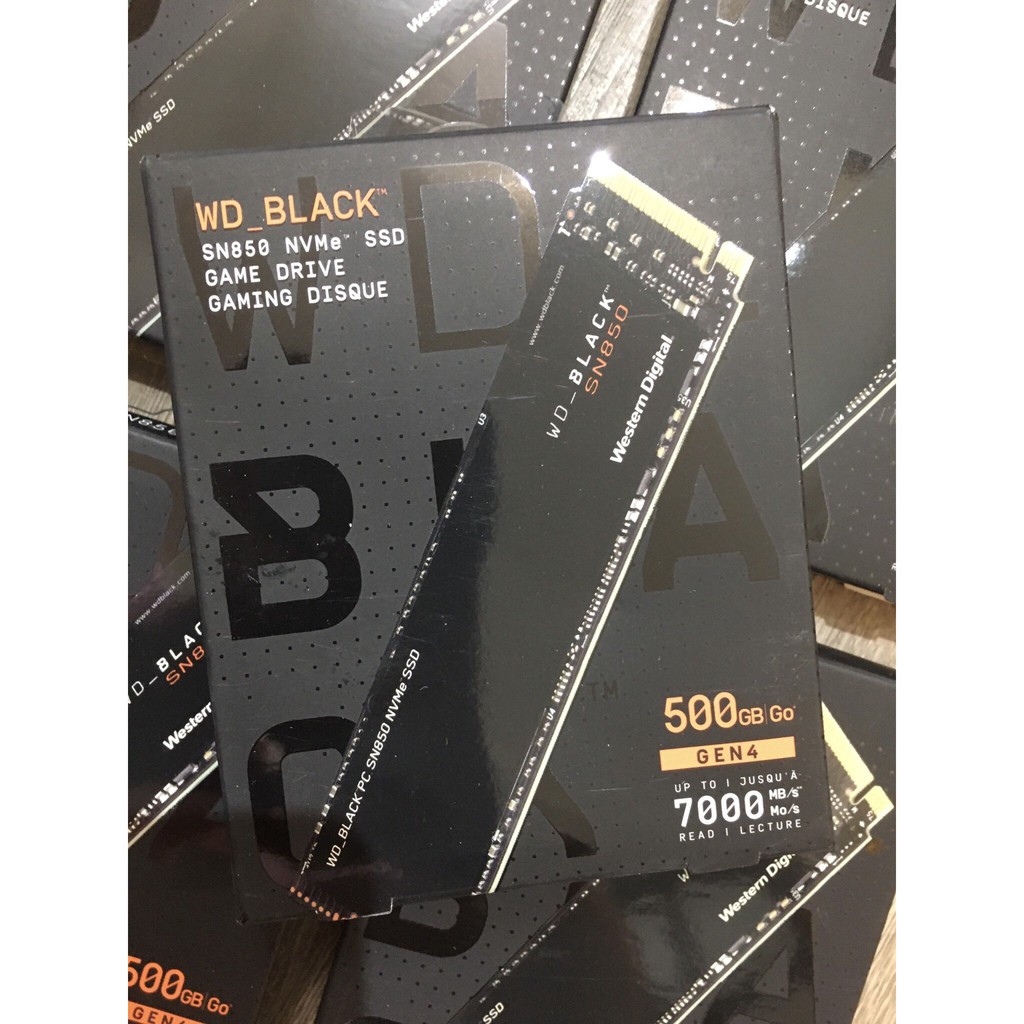 Ổ cứng SSD M2 NVMe Gen4x4 WD Black SN850 500GB - SN850 1TB - bảo hành 60 tháng | BigBuy360 - bigbuy360.vn