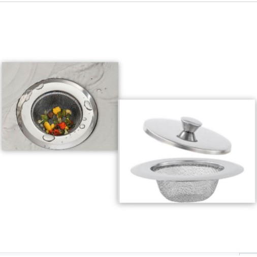 Dụng cụ lọc rác inox- N01, dụng cụ chặn rác bồn rửa bát bằng thép không gỉ