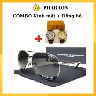 COMBO KÍNH MẮT NAM CAO CẤP PORSCHE DESIGN + ĐỒNG HỒ MCY KCY - Kính Thời Trang Nam 2020  - Dells Store Chính hãng chính h