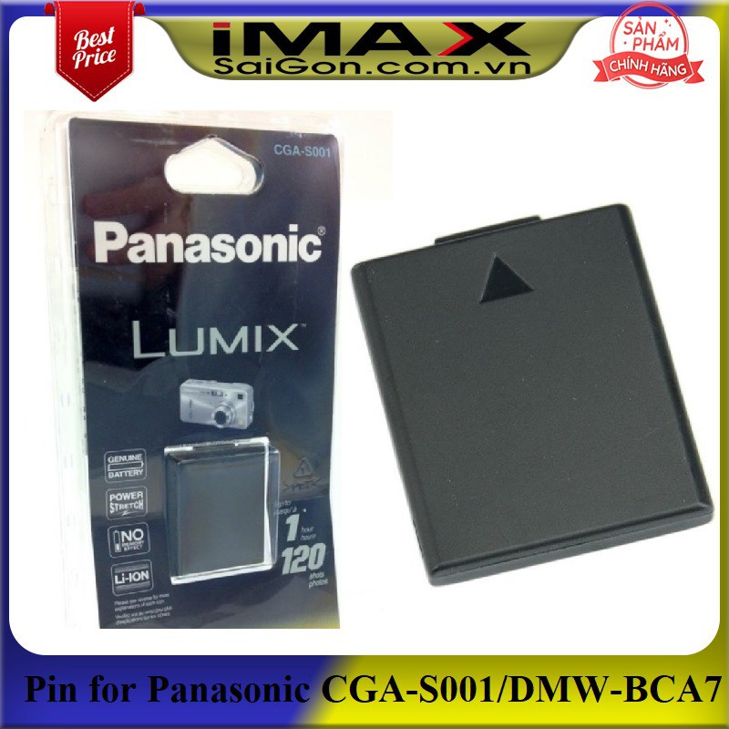 Pin thay thế pin máy ảnh Panasonic CGA-S001/ DMW-BCA7