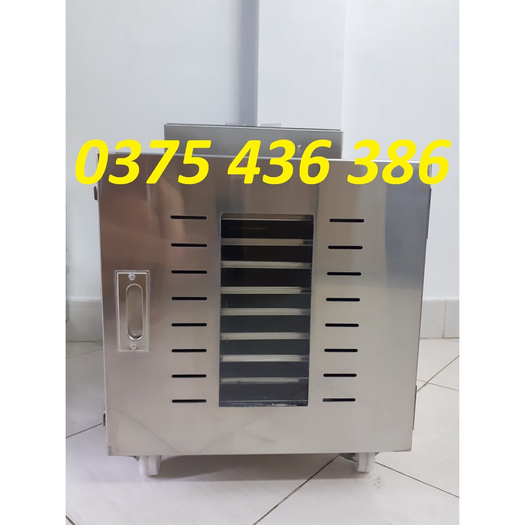 Máy sấy hoa quả, trái cây - Máy sấy khô thực phẩm 10 khay inox [BH 12 Tháng]