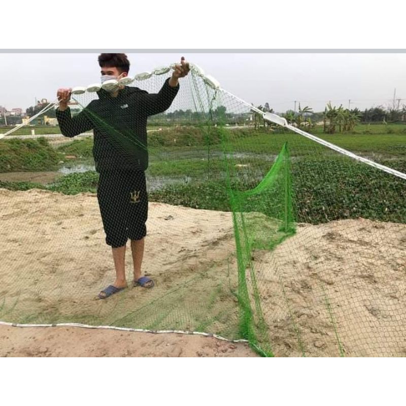 Lưới quét cá dù cao 2 dài 10m,15m, 20m , cao 3m  .cao 2m50
