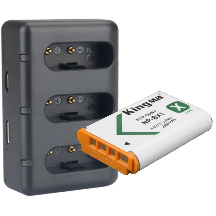 Combo pin sạc máy ảnh Kingma cho Sony NP-BX1