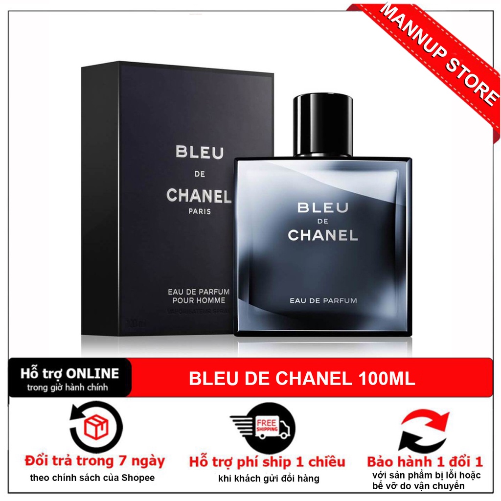 Nước Hoa Nam BLEU DE C.HANEL EDP 100ml Bản Nắp Hít Cao Cấp, Lưu Hương Lâu | Thế Giới Skin Care