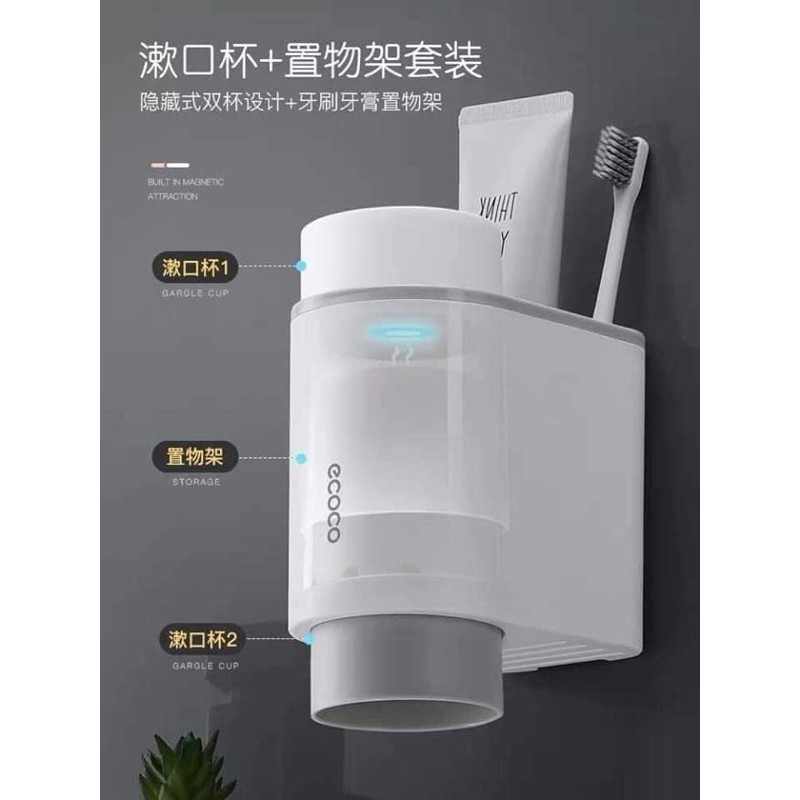 khay đựng ĐÁNH RĂNG COCO ĐƠN KÈM CỐC