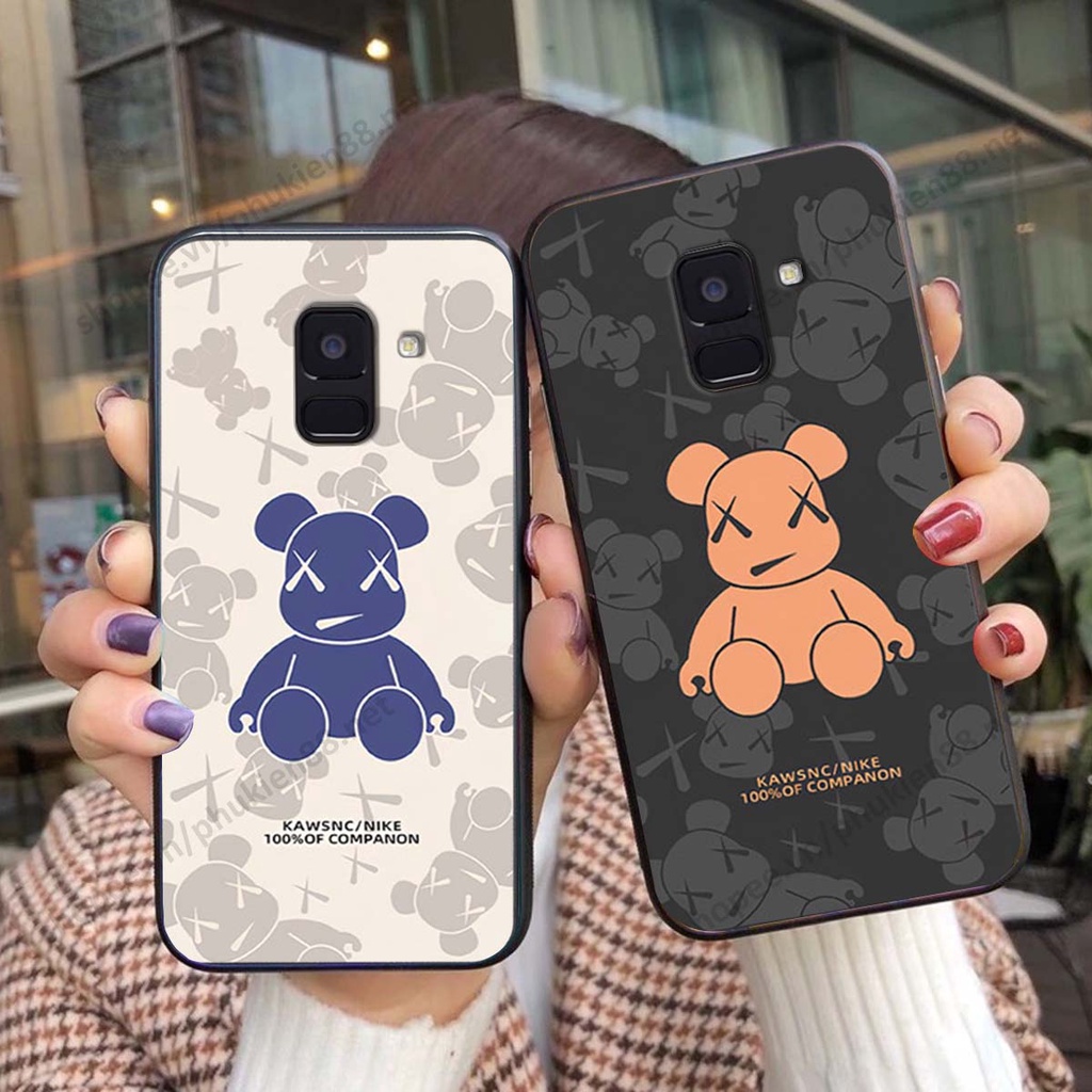 Ốp lưng Samsung A6 2018 / A6 Plus / A6+ hình Robot Bear, Kawsnc bảo vệ điện thoại