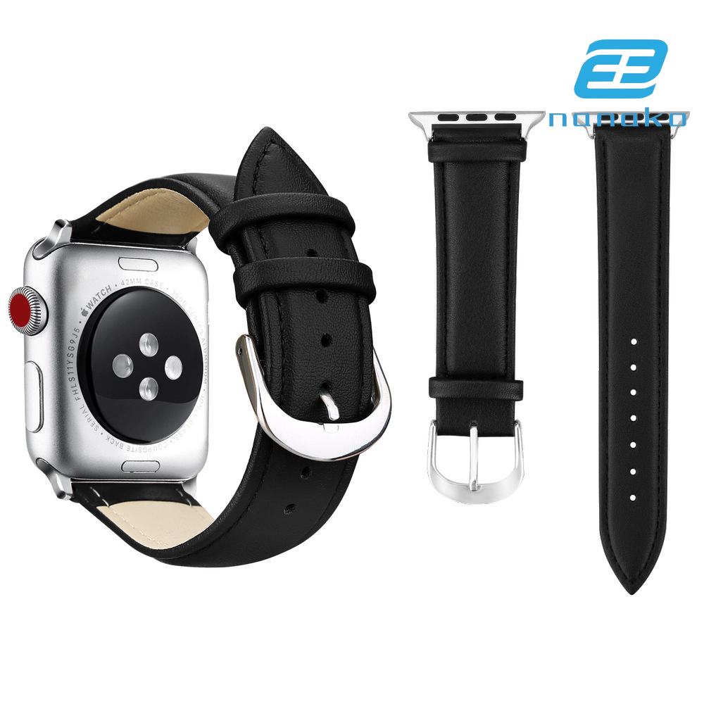 Dây Đeo Da In Họa Tiết Đầu Ngựa Cho Đồng Hồ Iwatch4