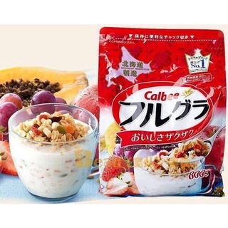 NGŨ CỐC "QUỐC DÂN" CALBEE ĐỎ - NHẬT BẢN