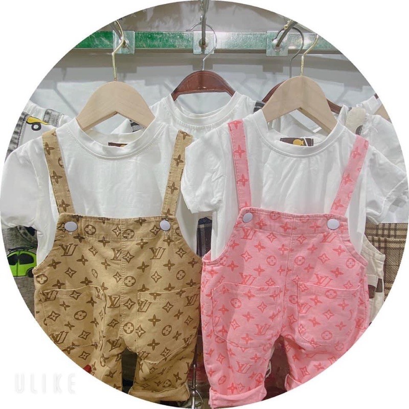 Sét yếm LV siêu xinh cho bé trai bé gái