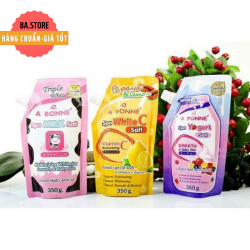 Muối Tắm Trắng Da Sữa Bò Spa A BONNE Thái Lan 350g