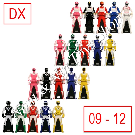 Bộ chìa khóa Gokaiger DX Ranger 3 Sentai No. 9-12 (Changeman Flashman Maskman Liveman)