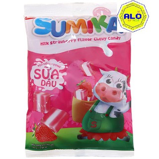 Kẹo sữa dâu sumika 140g/gói