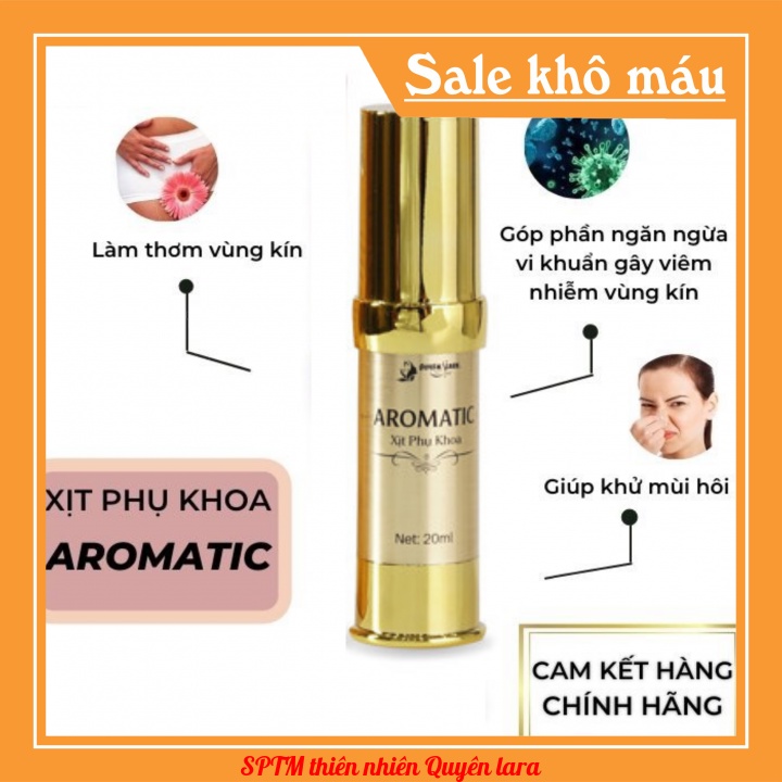 Xịt Phụ Khoa Aromatic Quyên Lara,Hương Thơm Quyến Rũ Khử Mùi Hôi,Làm Thơm,Hồng,Se Khít Cô Bé Dạng Xịt 20ml
