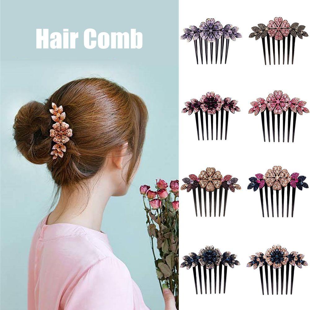 Lược Cài Tóc Đính Đá Lấp Lánh Cho Cô Dâu Ngày Cưới