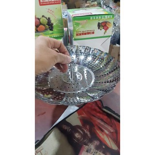 Vỉ hấp inox xòe, gấp gọn
