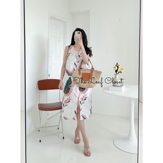 Đầm thiết kế cao cấp Linen suông xẻ tà - Thiết kế cao cấp từ The Leaf Closet - Thiết kế theo size của bạn
