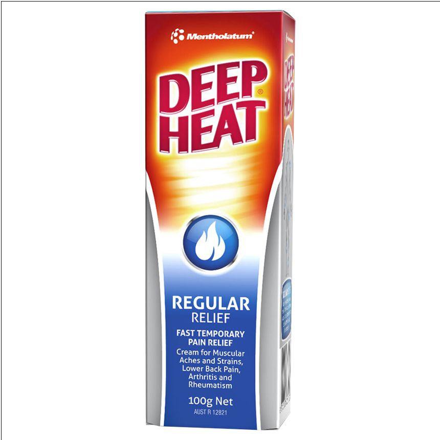 Gel xoa bóp Mentholatum Deep Heat Regular 100g