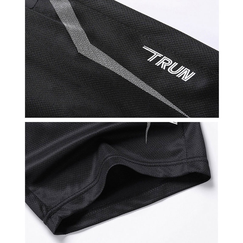 Set Áo Thun Tay Ngắn Cổ Tròn + Quần Short Phong Cách Hàn Quốc Cho Nam Giới Size M-5XL