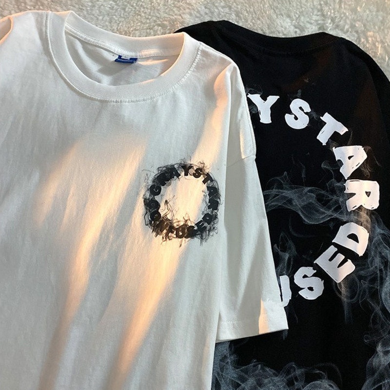 Áo Thun Ngắn Tay Thời Trang Năng Động Cho Nam Nữ 1912908Túi Đeo Chéo Thời Trang Phong Cách Retro Cá Tính