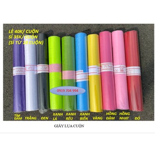GIẤY MẾCH LỤA GÓI HOA - 1 cuộn / 14 mét