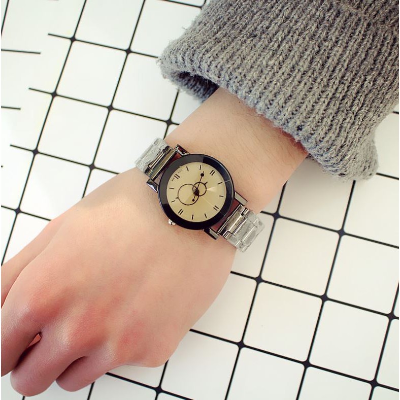 Đồng hồ thời trang nam nữ kevin kim bầu dây inox M21