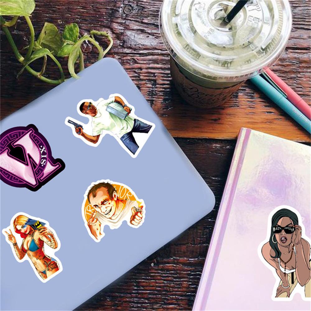 Set 50 Miếng Dán Trang Trí Laptop / Ván Trượt / Guitar / Xe Hơi DIY