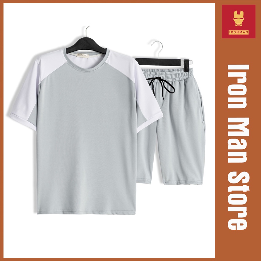 Bộ Thể Thao Nam Mùa Hè Phong Cách Cao Cấp Vải Thoáng Mát