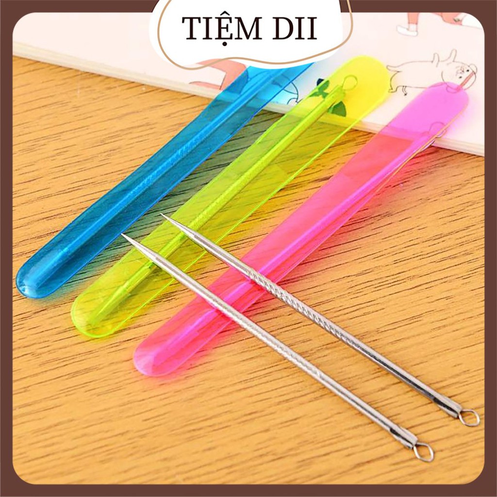 Que Lấy Mụn 2 Đầu Dài  12cm (Que Nặn Mụn, Dụng Cụ Nặng Mụn Đầu Đen, Mụn Trứng Cá Nhỏ Gọn Tiện Dụng
