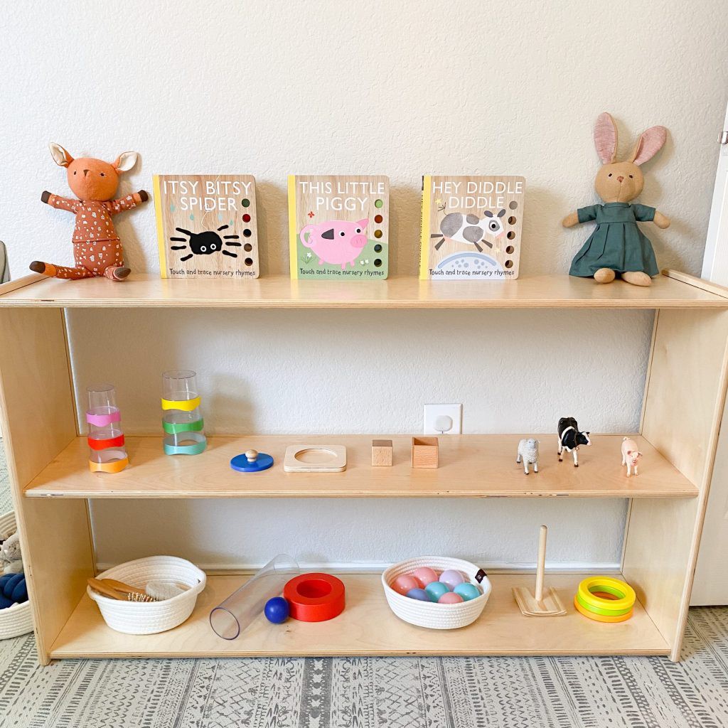 kệ gỗ montessori 3 tầng Đựng Đồ Chơi Cho Bé, Đồ Dùng Trẻ Em, Bỉm Sữa,Sách Vở thích hợp cho trường mầm non tiểu học