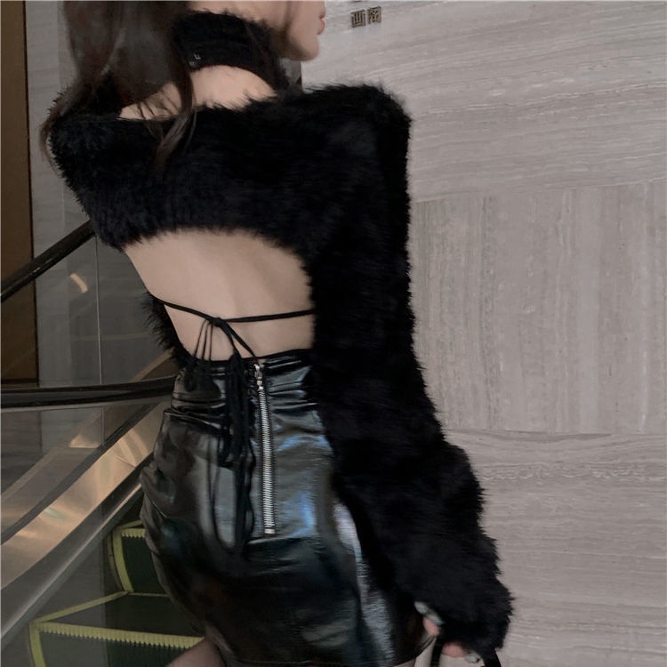 Áo Khoác Len Dệt Kim Mềm Mại Dáng Ngắn Phong Cách Phương Tây Thời Trang Xuân Thu Cho Nữ