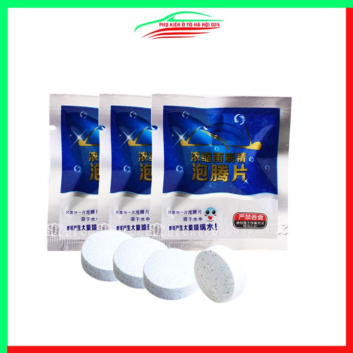 Viên sủi rửa kính ô tô 1 viên 4 lít nước hòa tan không lắng cặn