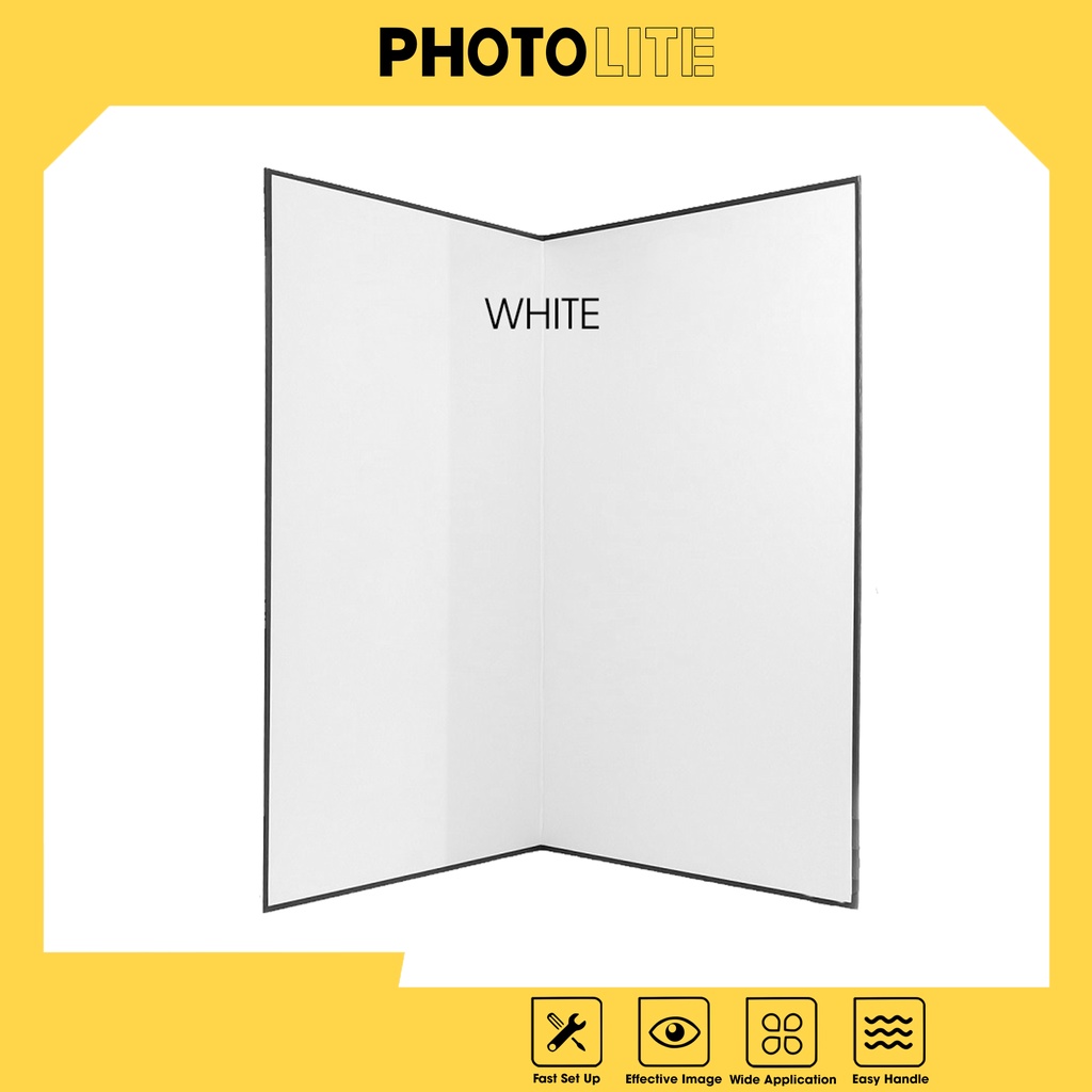 Tấm hắt sáng bạc và trắng A4 Photolite PA100 giúp bù sáng cho chụp ảnh sản phẩm, đồ ăn, mỹ phẩm