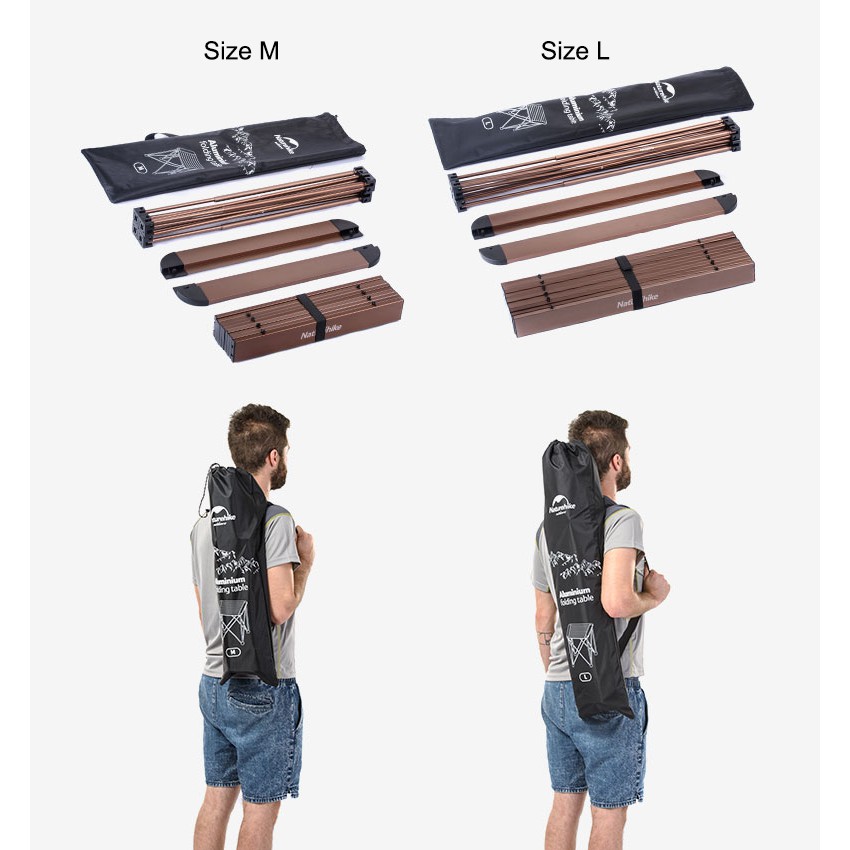 Bàn nhôm dã ngoại gấp gọn Naturehike NH16Z016-L