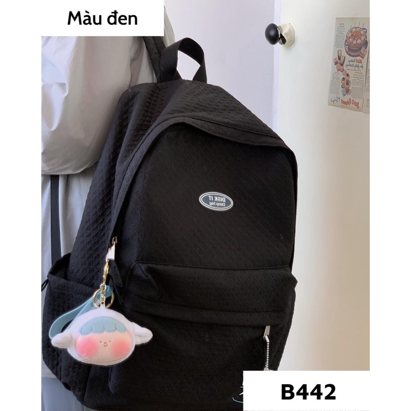 Balo đi học nữ basic trơn ulzzang hàn quốc, cặp sách học sinh đẹp giá rẻ B442 gaga store