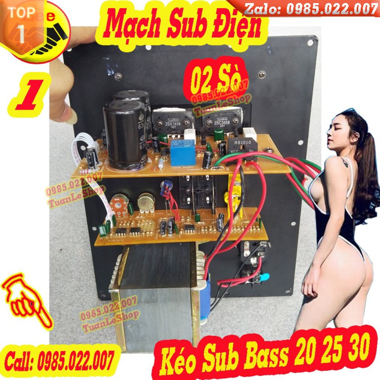 MẠCH SUB ĐIỆN  MẠCH SIÊU TRÂM 2 SÒ SANKEN NGUỒN ĐỒNG - MACH DÀNH CHO LOA SUB BAS 25, BASS 30 COI 51 ĐỔ LẠI