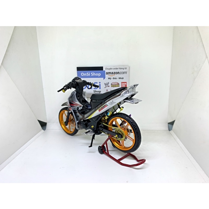 MÔ HÌNH YAZ 125cc  XE MOTOR TỈ LỆ 1/12 ĐỘ F-35 CNC