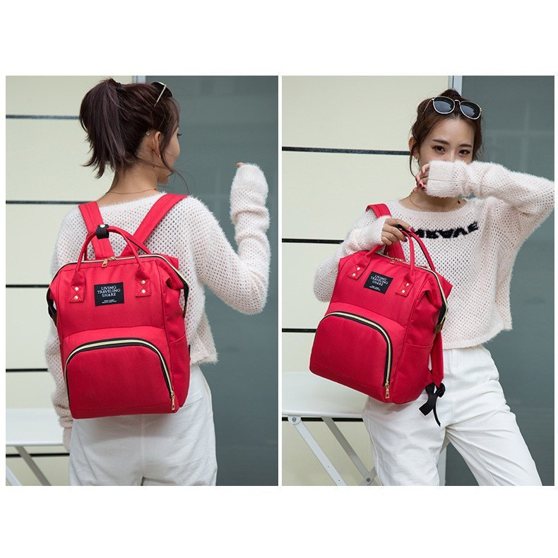 Balo bỉm sữa đa năng cho mẹ và bé có ngăn giữ nhiệt, tiện dụng