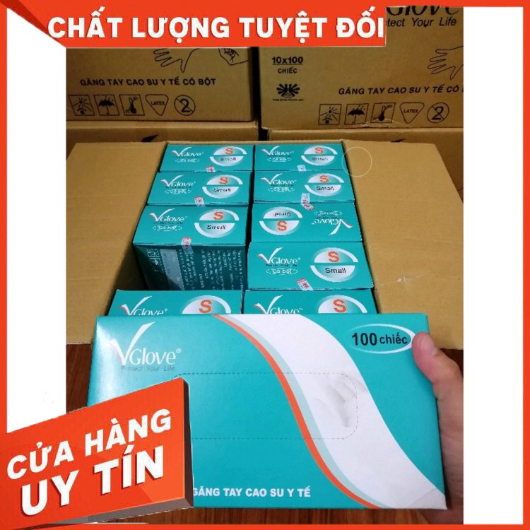 Găng tay cao su y tế VGLOVE