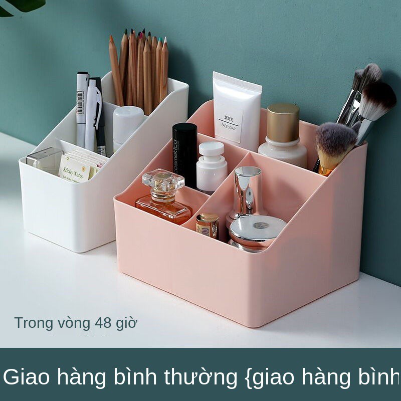hộp lưu trữ máy tính để bàn in gió mỹ phẩm điều khiển từ xa đựng đồ lặt vặt phòng khách ký túc xá hoàn thiện đơn giản