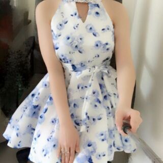 Đầm cổ yếm